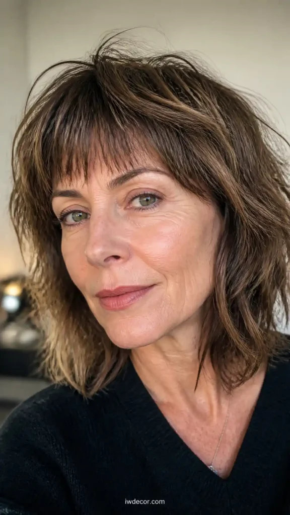 Modern Shag with Micro-Bangs