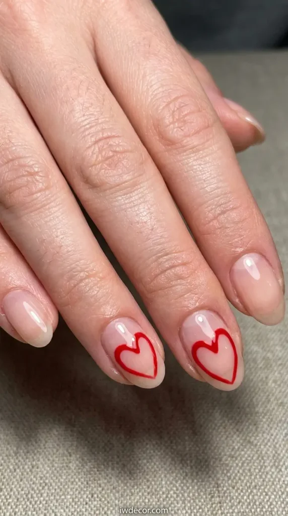 Negative Space Hearts