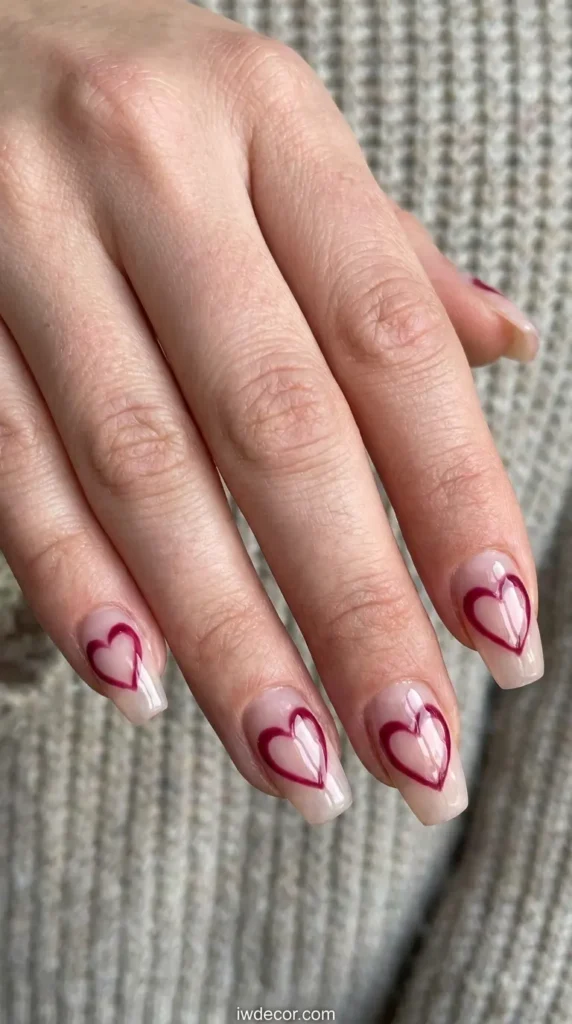 Negative Space Hearts