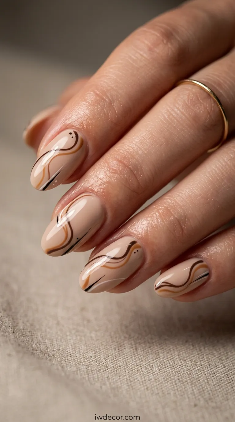 Nude Swirl Art