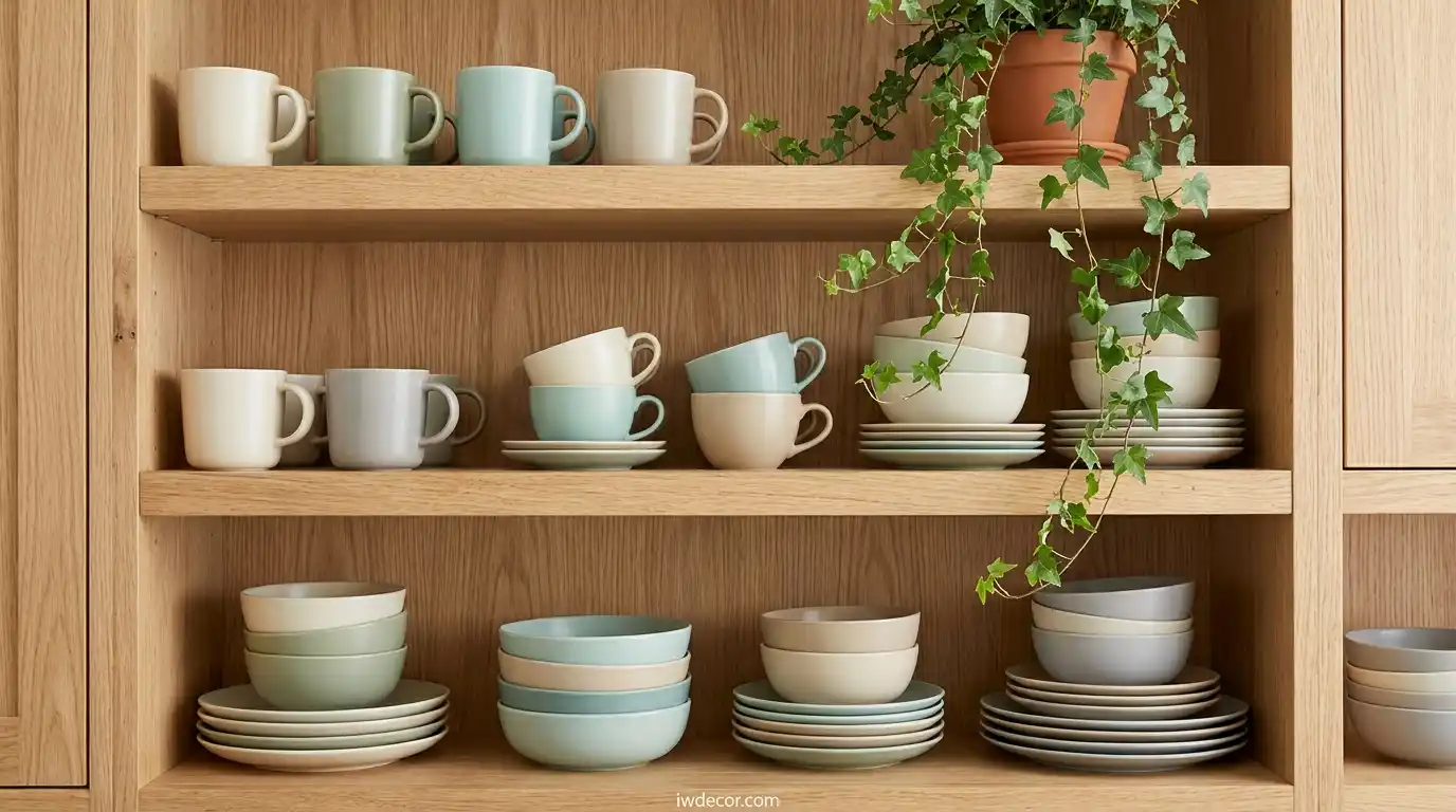 Overloaded Open Shelving