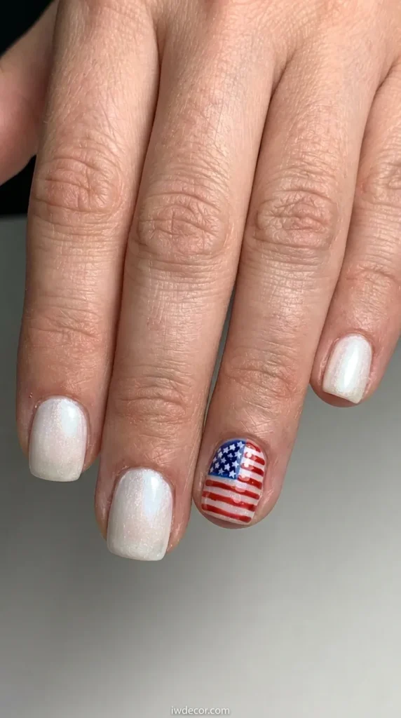 Pearlized Square Flag Accents