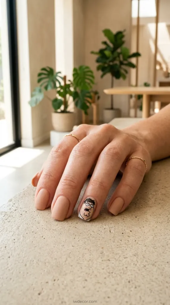 Peter Griffin Accent Nail