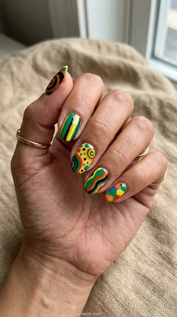 Playful Mid-Century Swirls