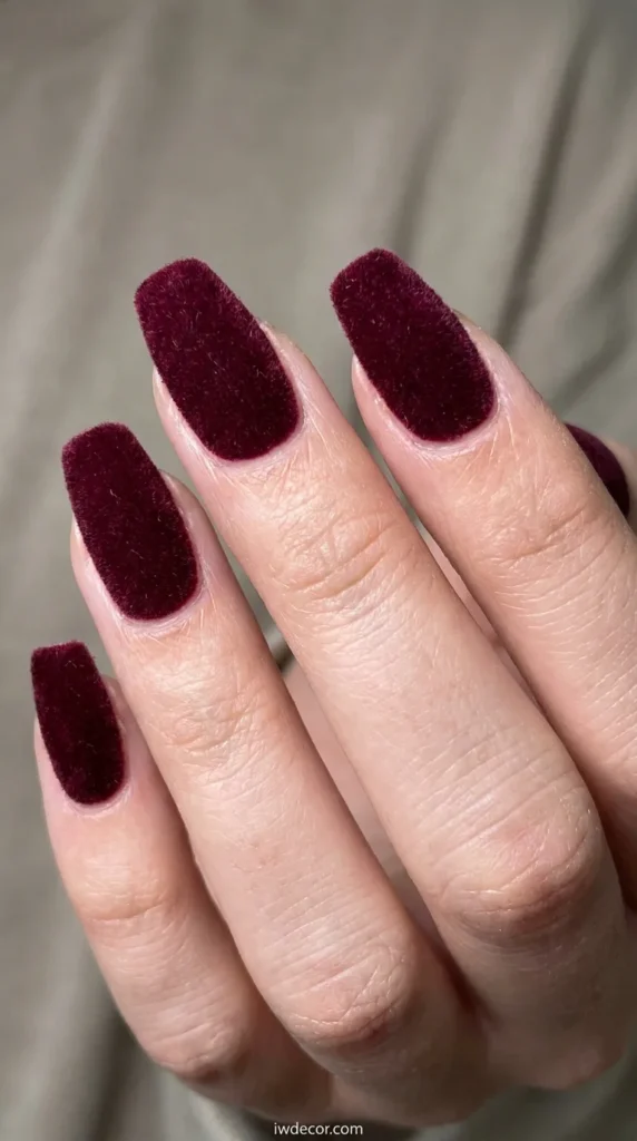 Plush Velvet Texture Nails