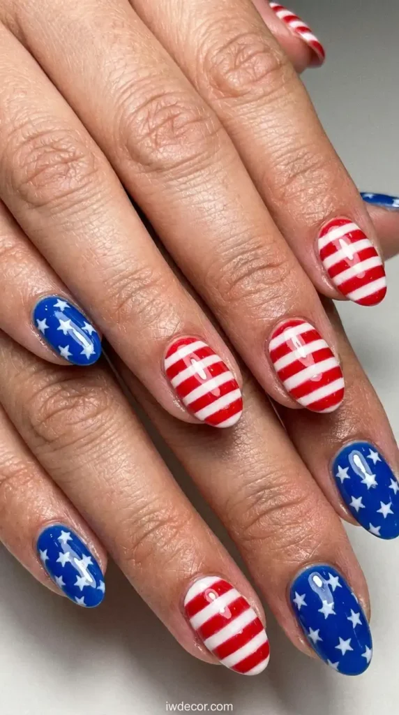 Polished American Flag Glaze