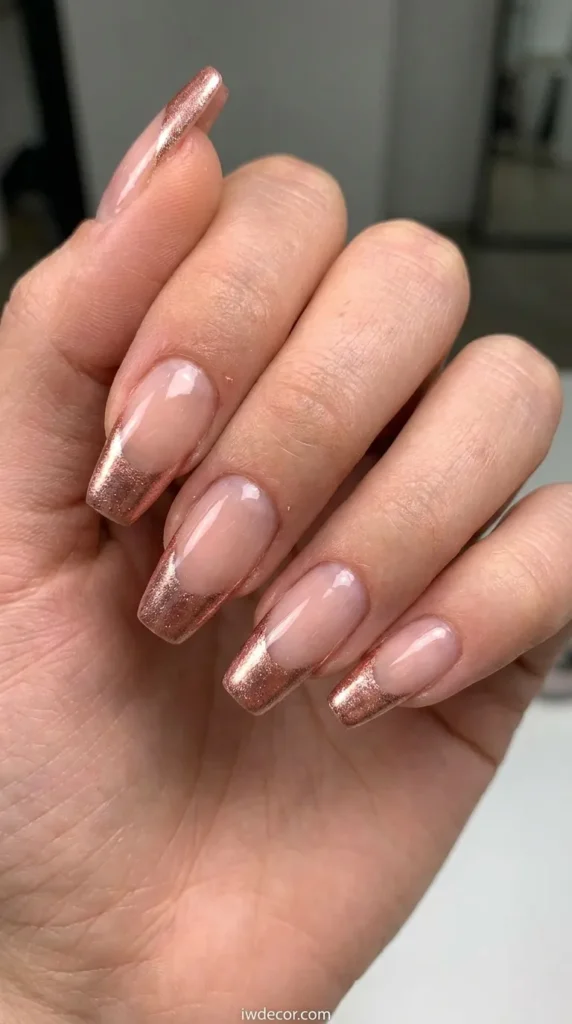Rose Gold Metallic Tips