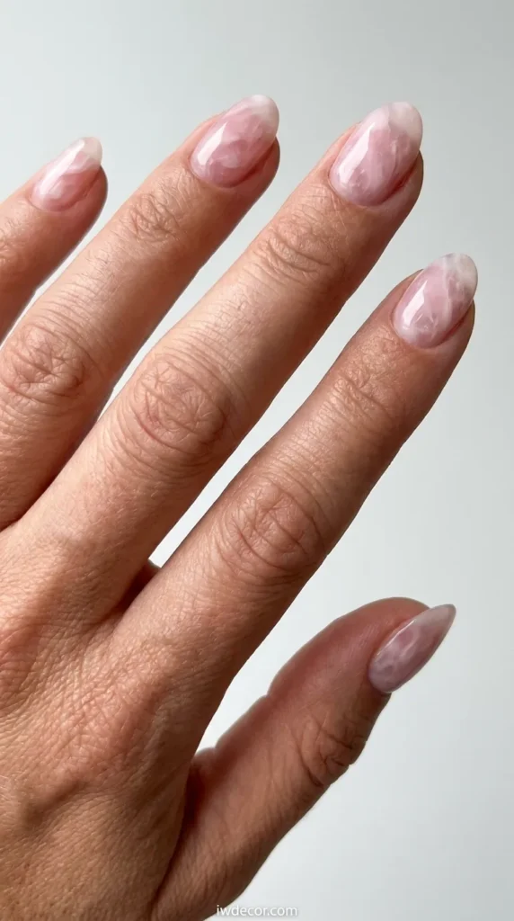 Rose Quartz Effect Oval
