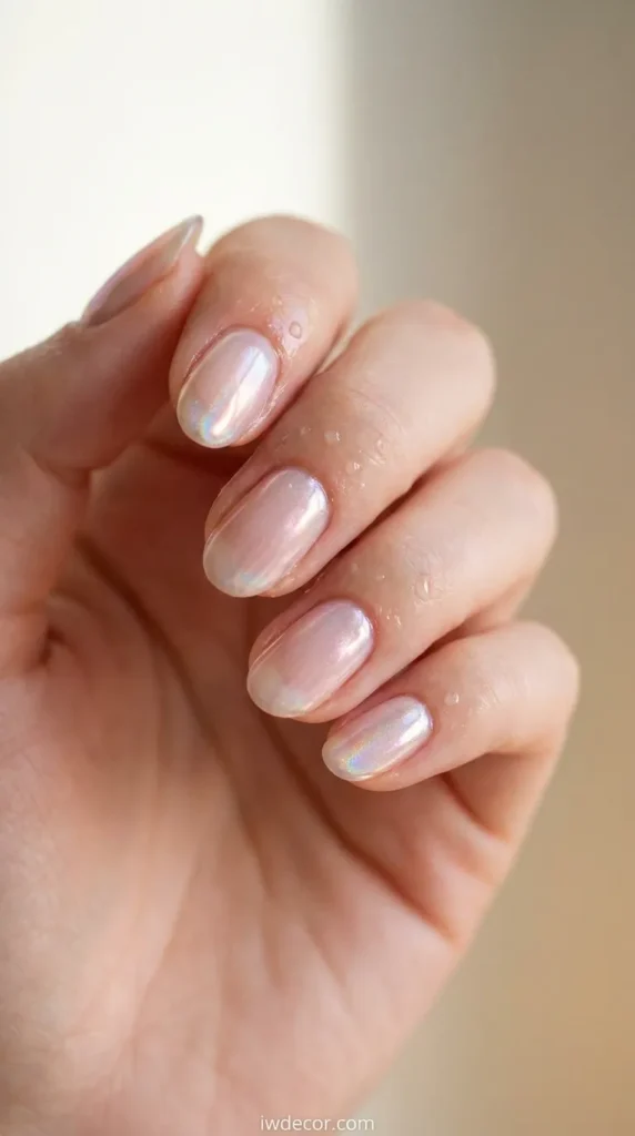 Sheer Glazed Nails