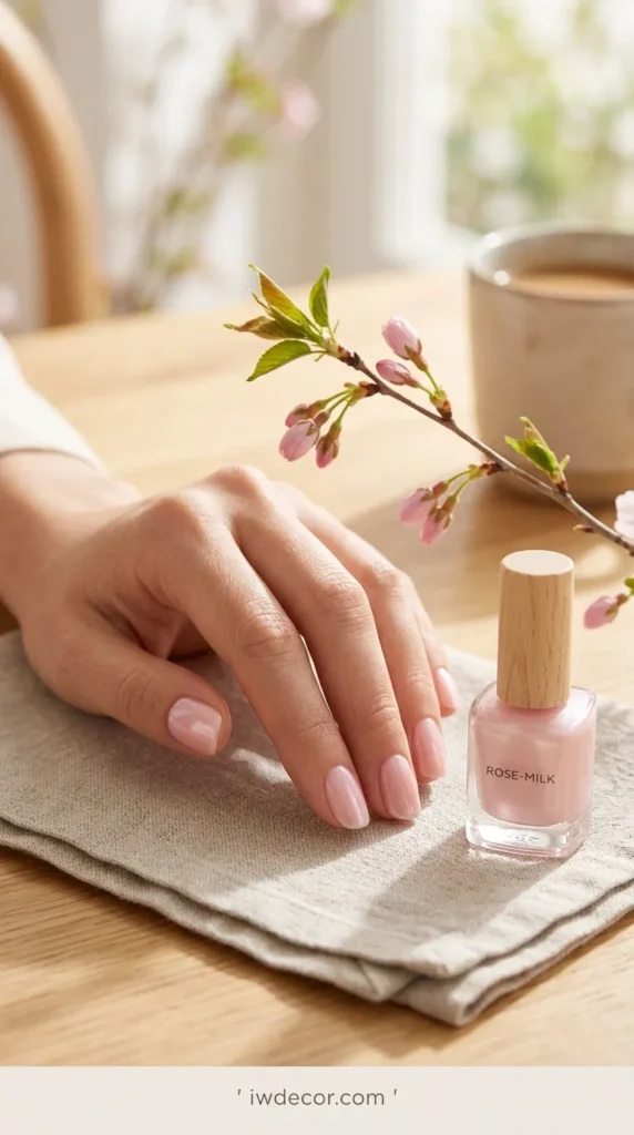 Sheer Rose-Milk Pink