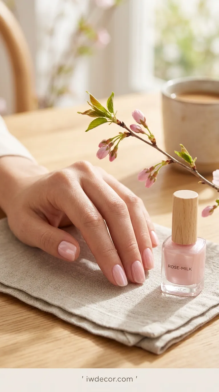 Sheer Rose-Milk Pink
