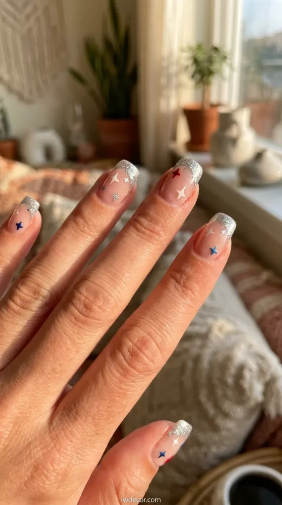 Shimmering Silver Tips