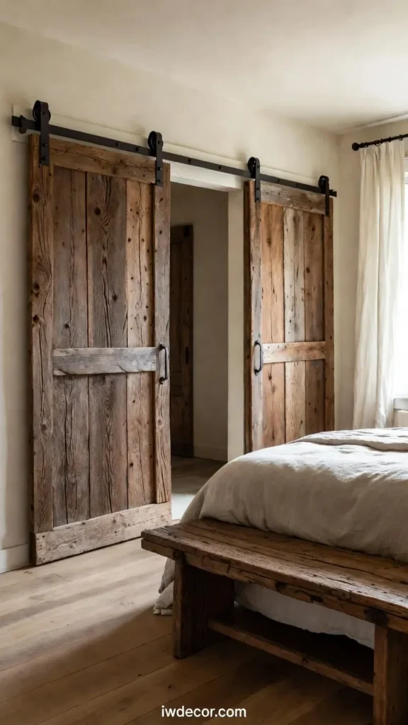 Sliding Barn Door & Bench