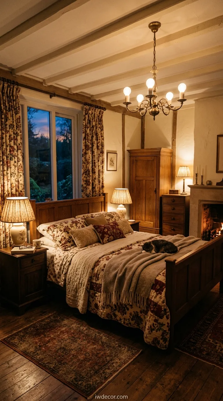 English country bedroom