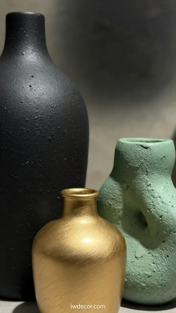 Spray-Painting Vases and Holders