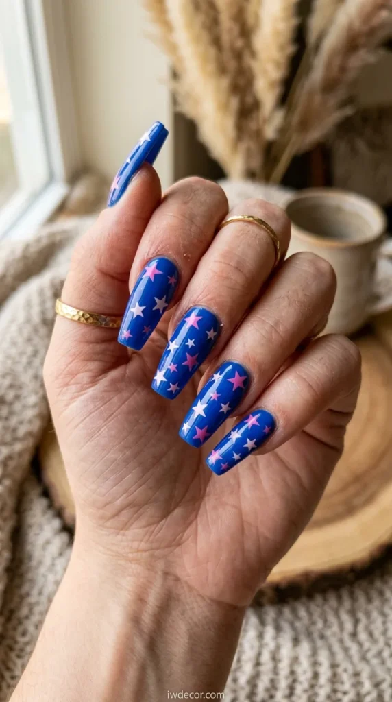 Statement Blue Stars