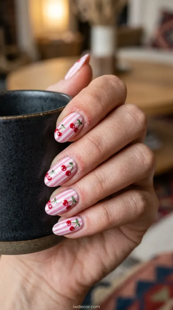 Striped Manicure
