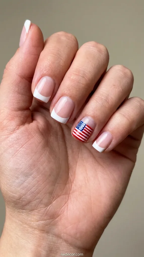 Subtle Flag French Accent