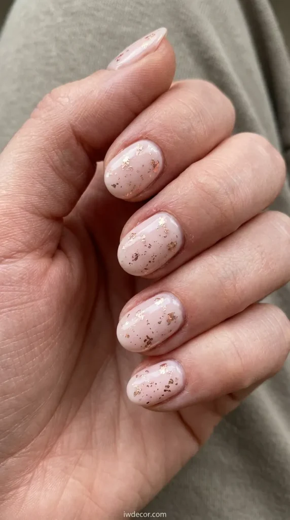Subtle Rose Gold Foil Accents