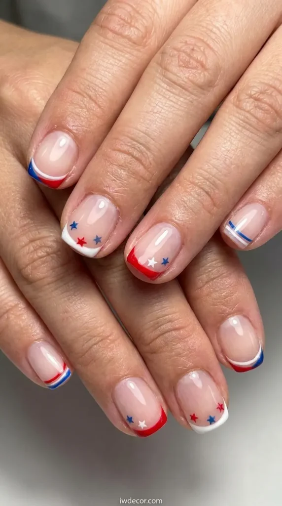 Subtle Star & Stripe Tips