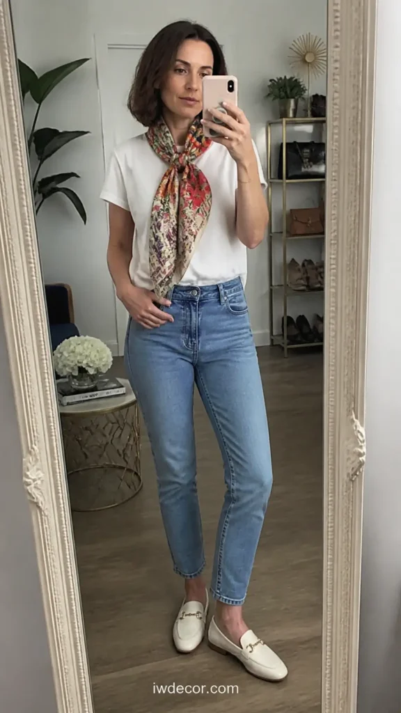The Elegant Silk Scarf Accent