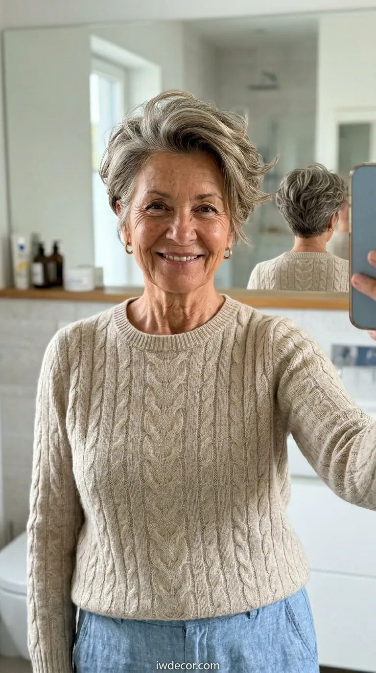 The Stacked Pixie for Fine Hair