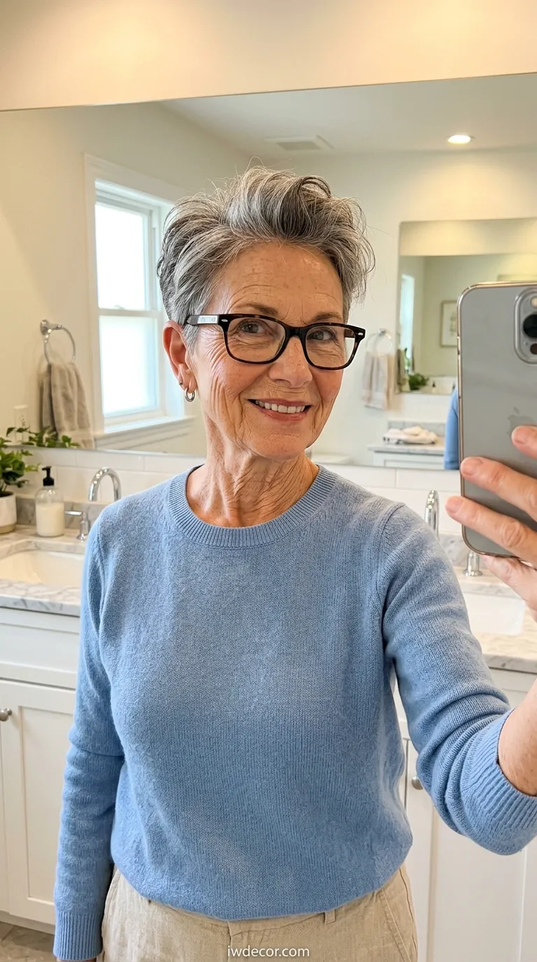 The Tapered Pixie with Volume on Top