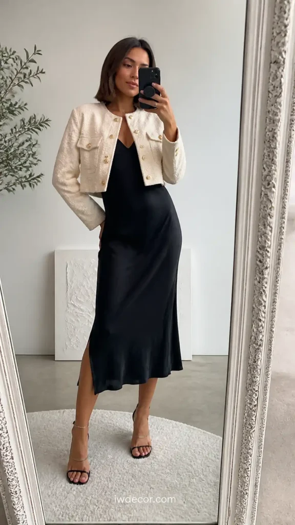 The Textured Cropped Jacket
