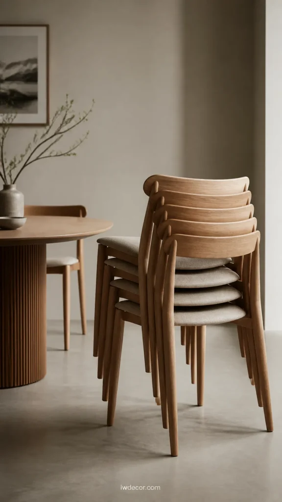 The stackable school-style chair