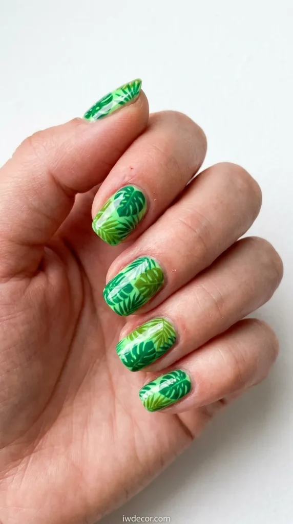 Tropical Leaf Motifs