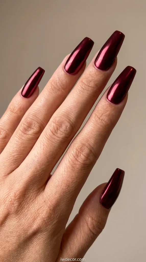 Velvet Red Chrome Finish