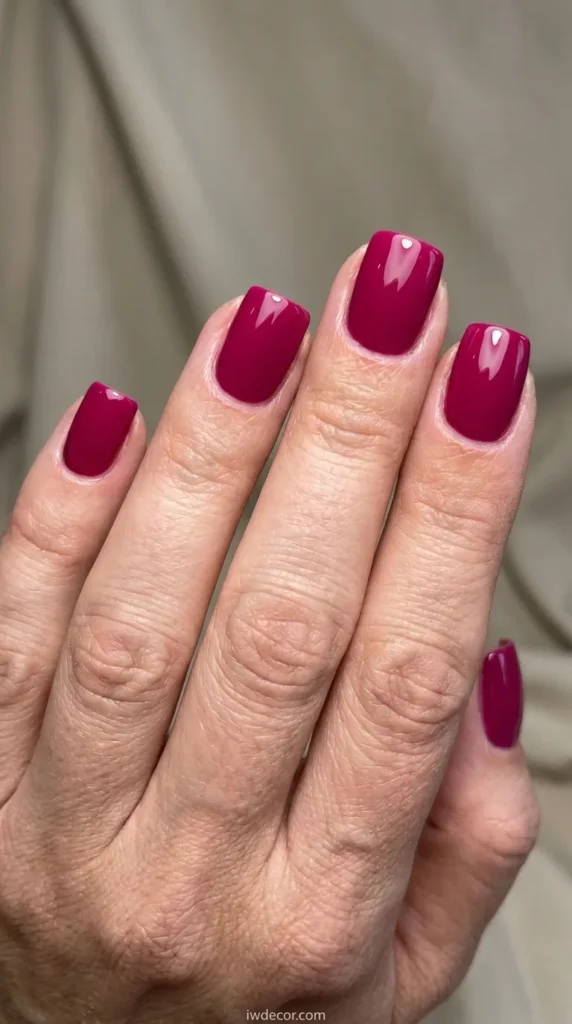 Vibrant Fuchsia Solid Square