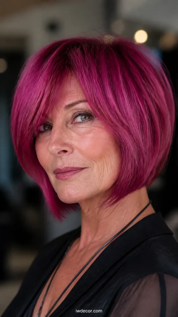 Vivid and Layered Bob