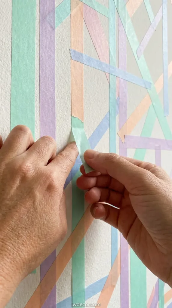 Washi Tape Wall Designs