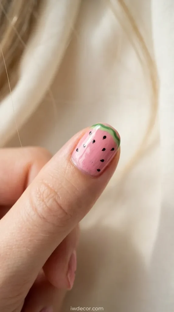 Watermelon Nails