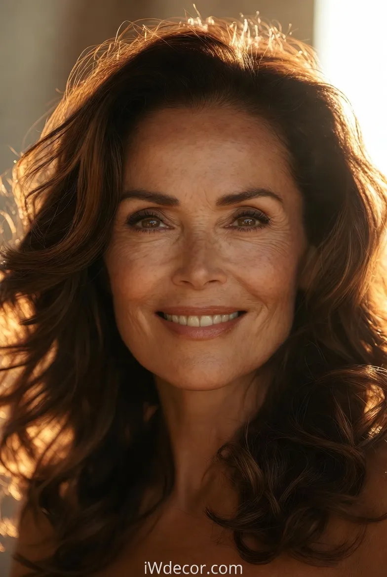 Wavy Medium Hair for Women Over 60