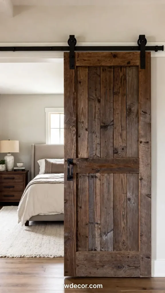 Weathered Barn Door Entry