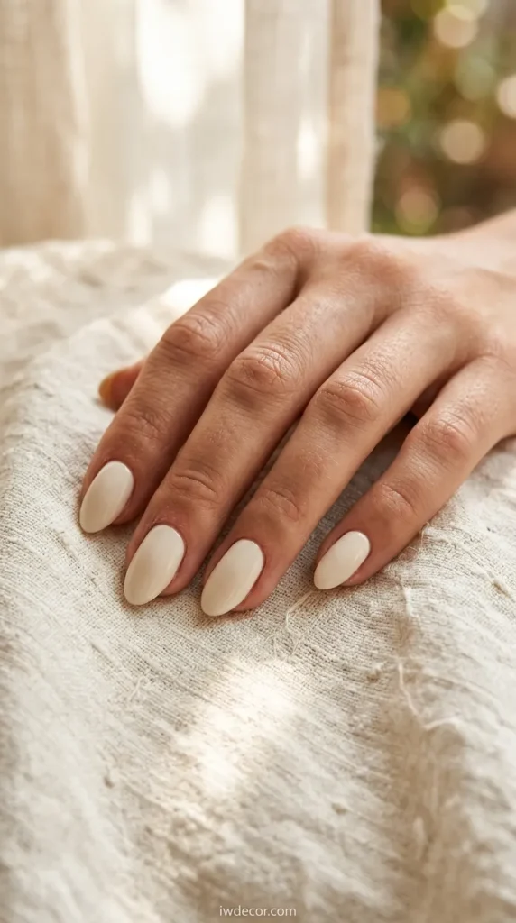 White Linen Nails