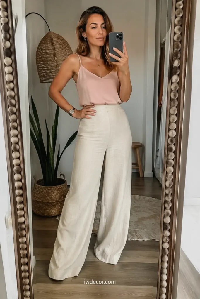 Wide-Leg Palazzo and a Soft Top