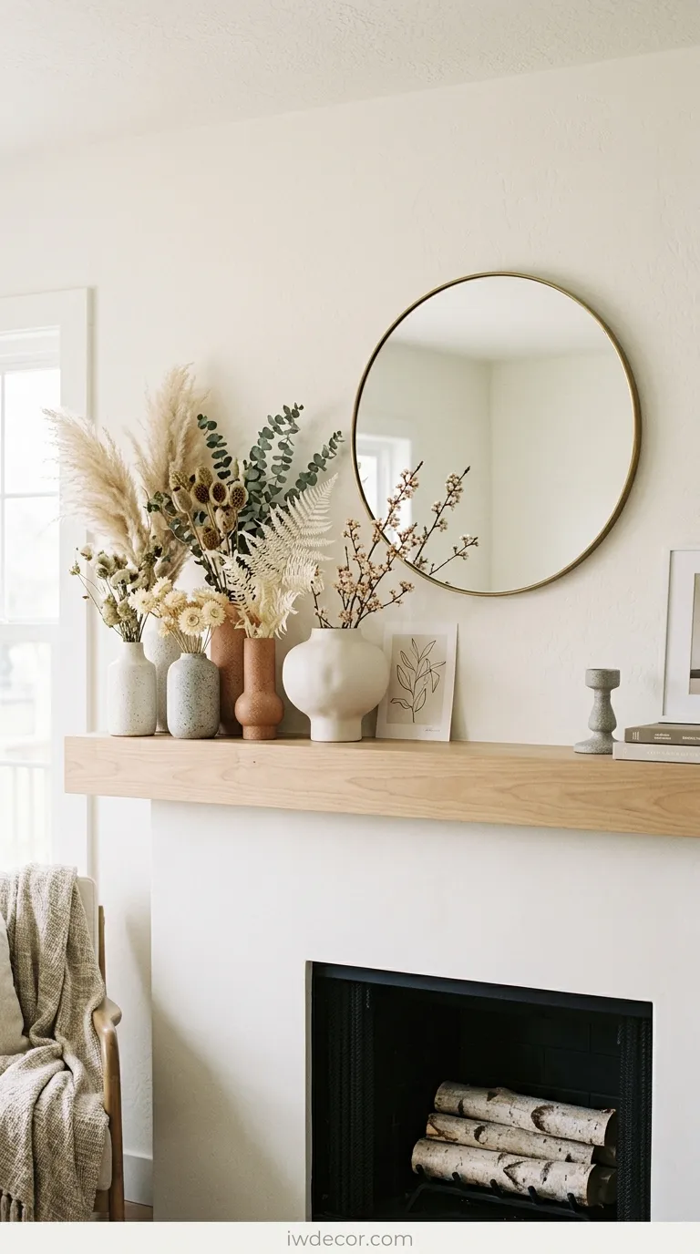 modern spring mantel