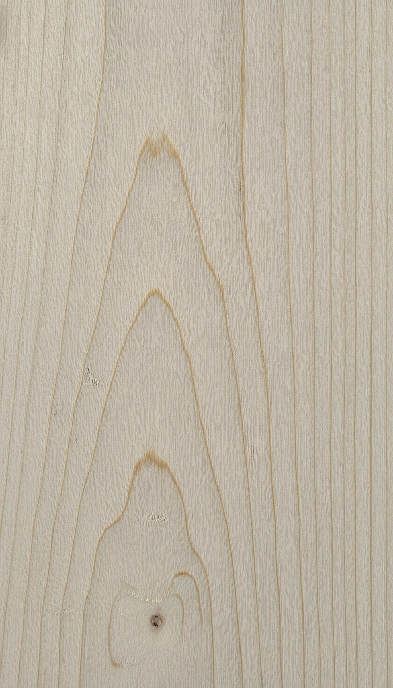 Sustainable solid ash wood surface on a scandinavian bed frame with storage.