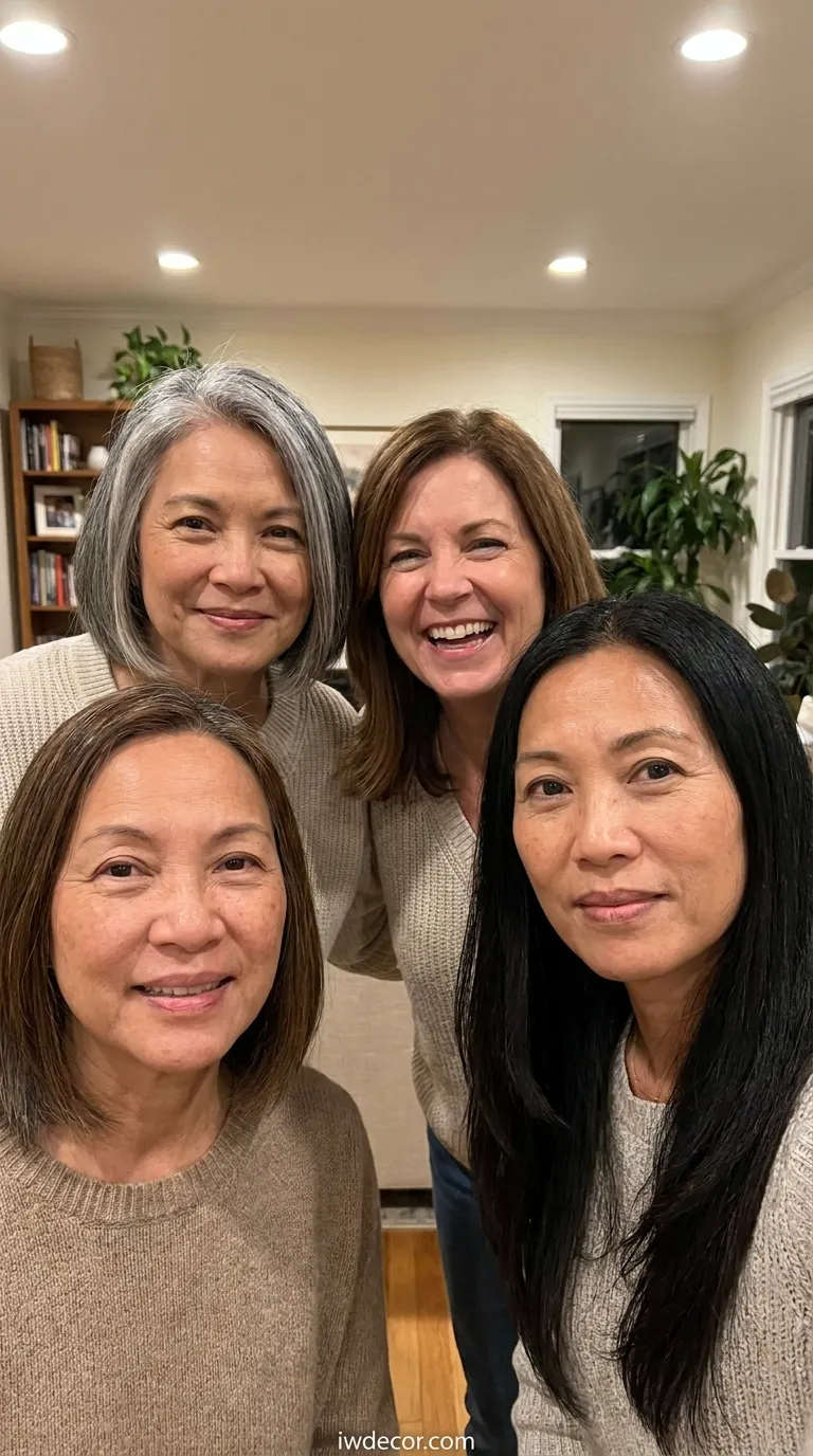 straight hairstyles for women over 50